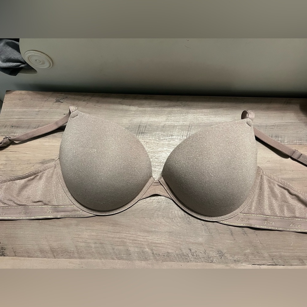 Victoria's Secret PINK Bra in Tan